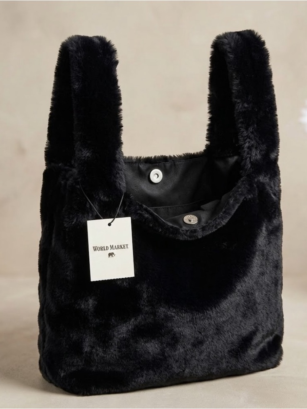 World Market Fuzzy Bag